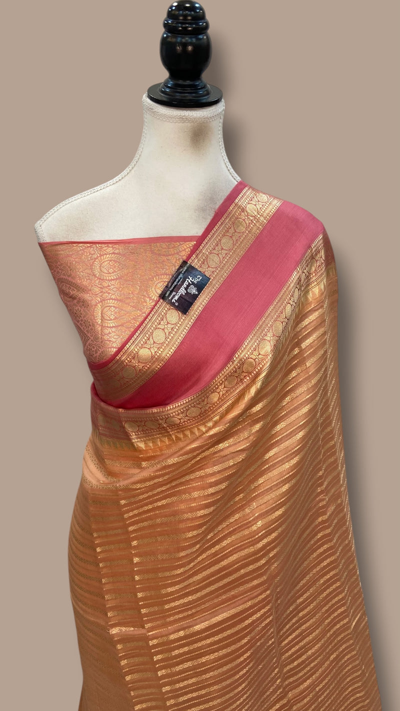 Pure Kora Handloom Banarasi Saree