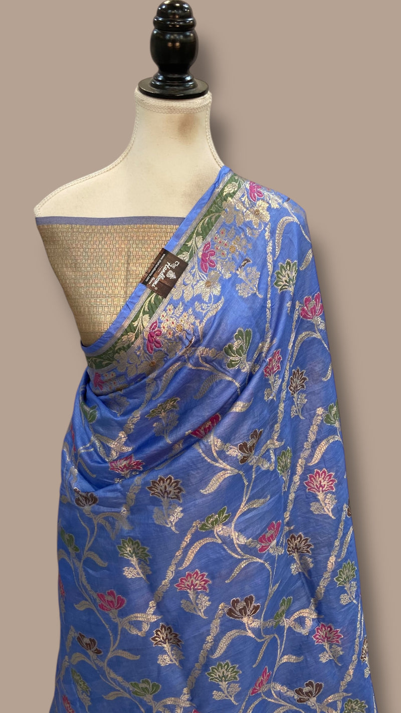 Pure Tussar Silk Handloom Banarasi Saree - The Handlooms