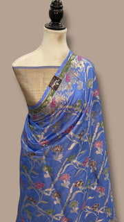 Pure Tussar Silk Handloom Banarasi Saree - The Handlooms