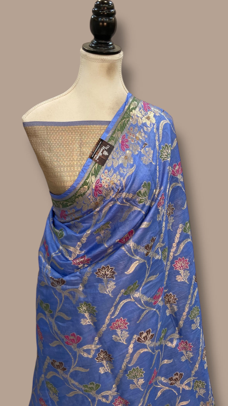 Pure Tussar Silk Handloom Banarasi Saree - The Handlooms