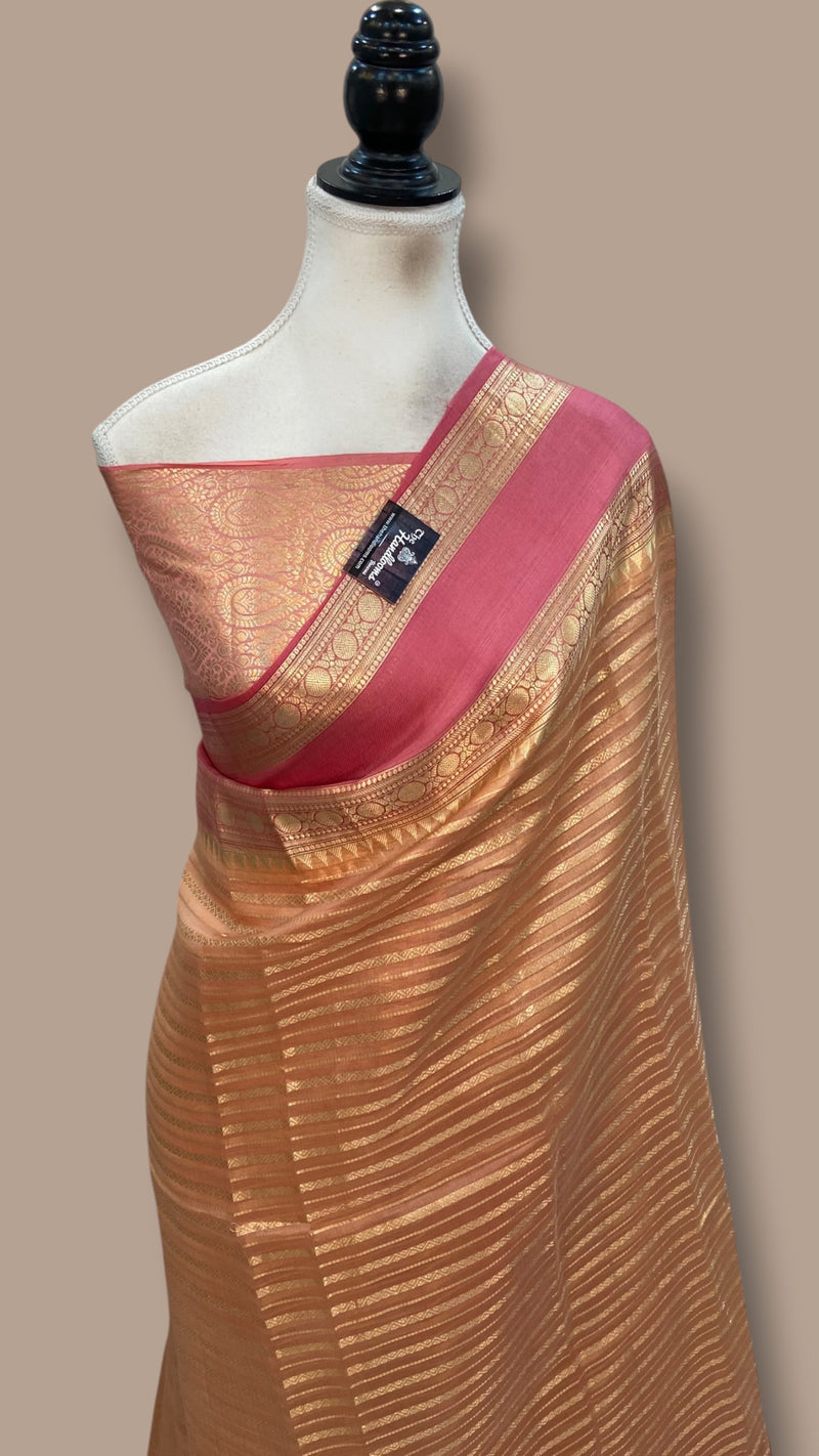 Pure Kora Handloom Banarasi Saree
