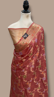 Pure Tussar Silk Handloom Banarasi Saree - The Handlooms