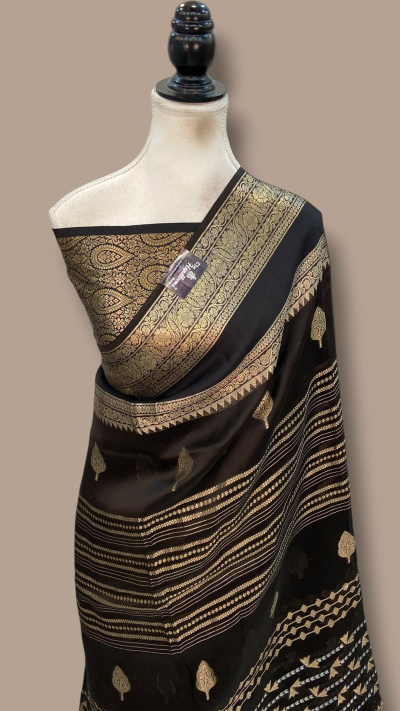 Pure Kora Handloom Banarasi Saree