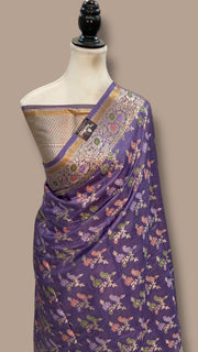 Pure Tussar Silk Handloom Banarasi Saree - The Handlooms