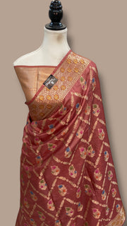 Pure Tussar Silk Handloom Banarasi Saree - The Handlooms