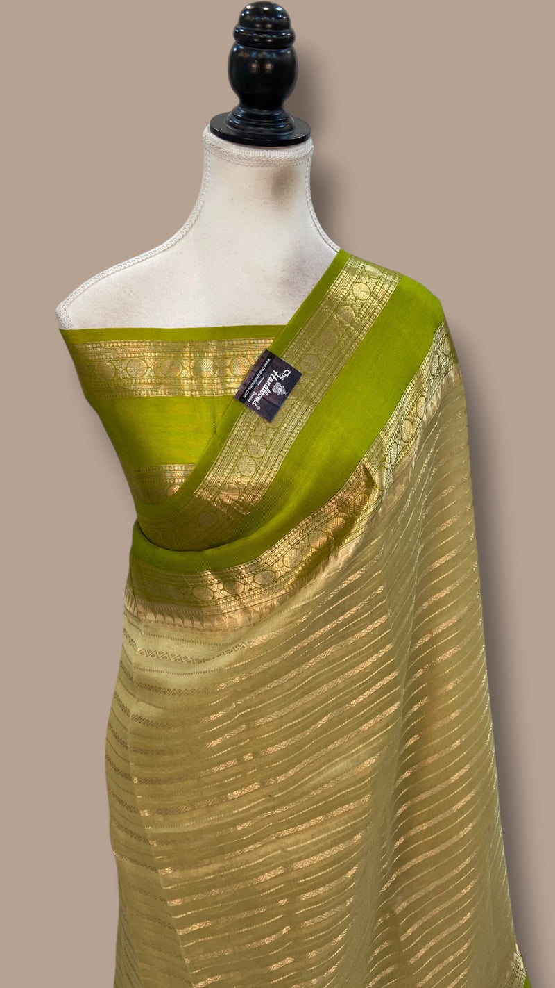 Pure Kora Handloom Banarasi Saree