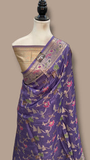 Pure Tussar Silk Handloom Banarasi Saree - The Handlooms