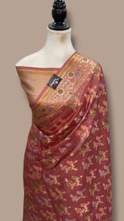 Pure Tussar Silk Handloom Banarasi Saree - The Handlooms