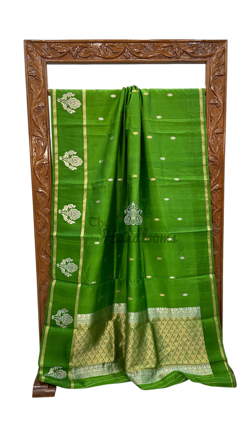 Pure Mango Silk Banarasi Handloom Saree