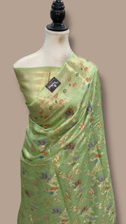 Pure Tussar Silk Handloom Banarasi Saree - The Handlooms