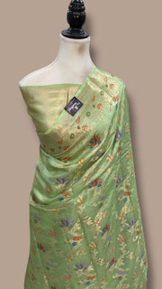 Pure Tussar Silk Handloom Banarasi Saree - The Handlooms