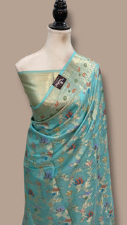Pure Tussar Silk Handloom Banarasi Saree - The Handlooms