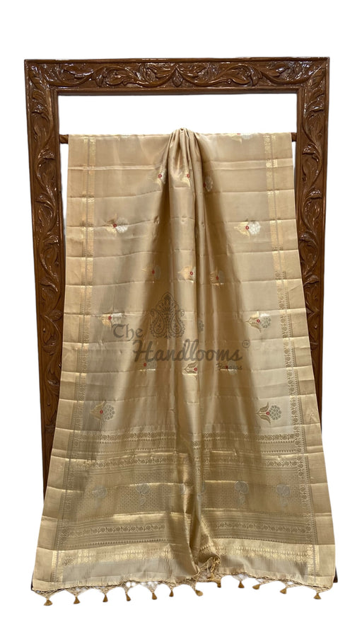 Pure Mango Silk Banarasi Handloom Saree - The Handlooms