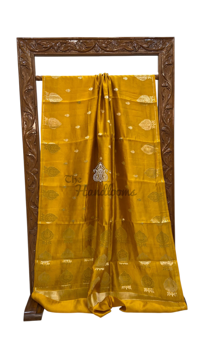 Pure Mango Silk Banarasi Handloom Saree