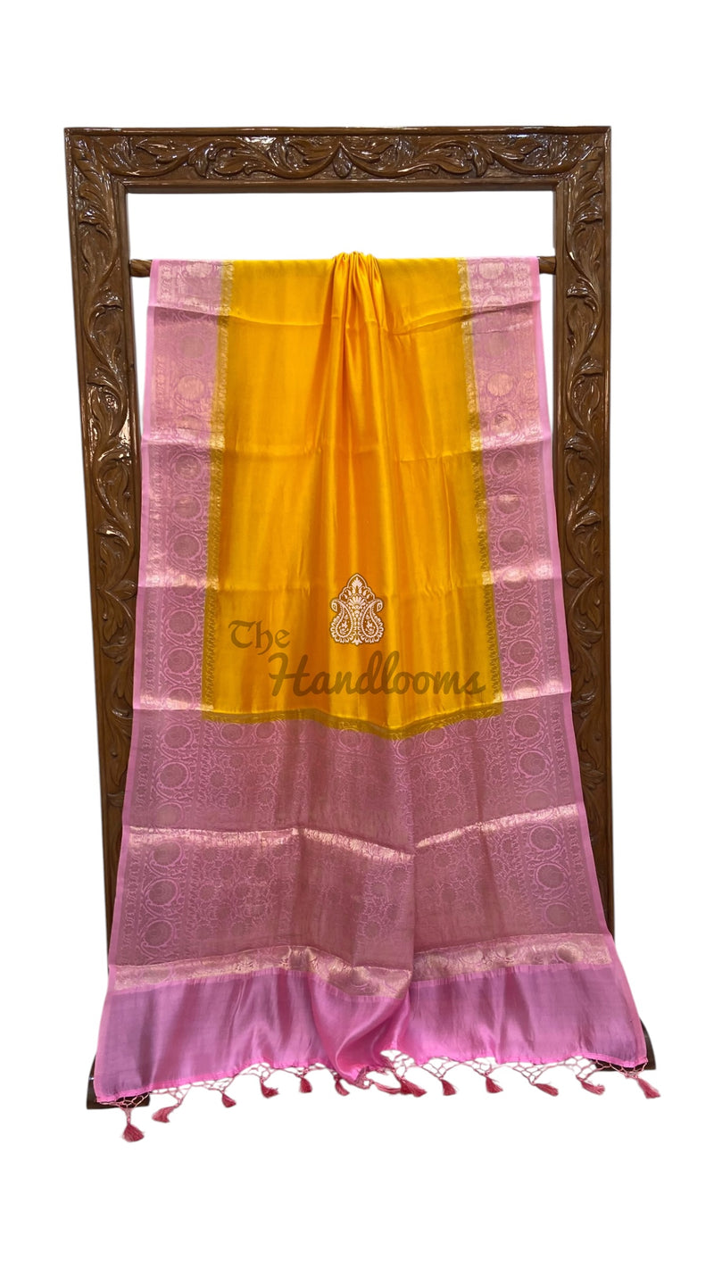 Pure Mango Silk Banarasi Handloom Saree