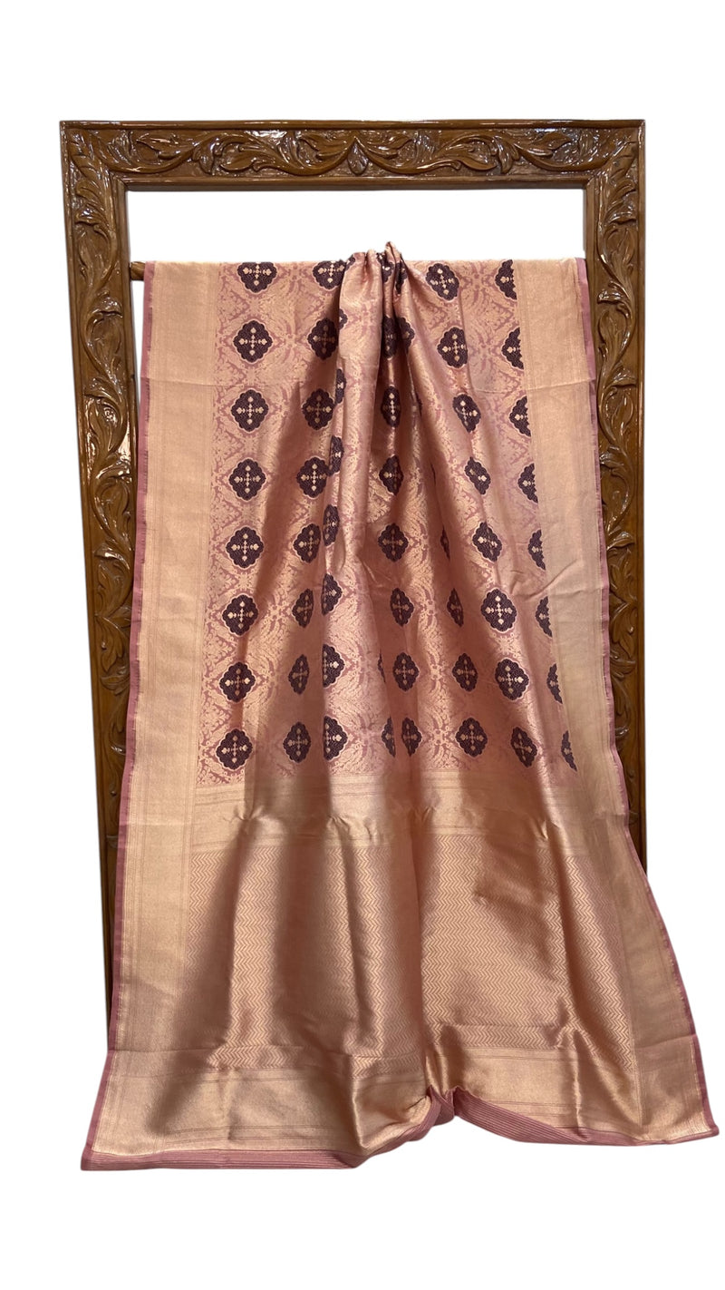 Regal Pure Katan Silk Banarasi Saree – Handwoven Tanchui Brocade