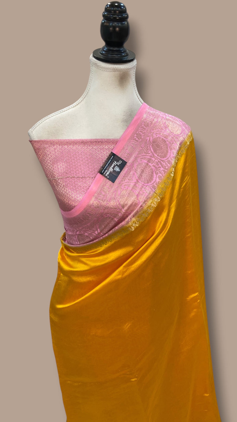 Pure Mango Silk Banarasi Handloom Saree