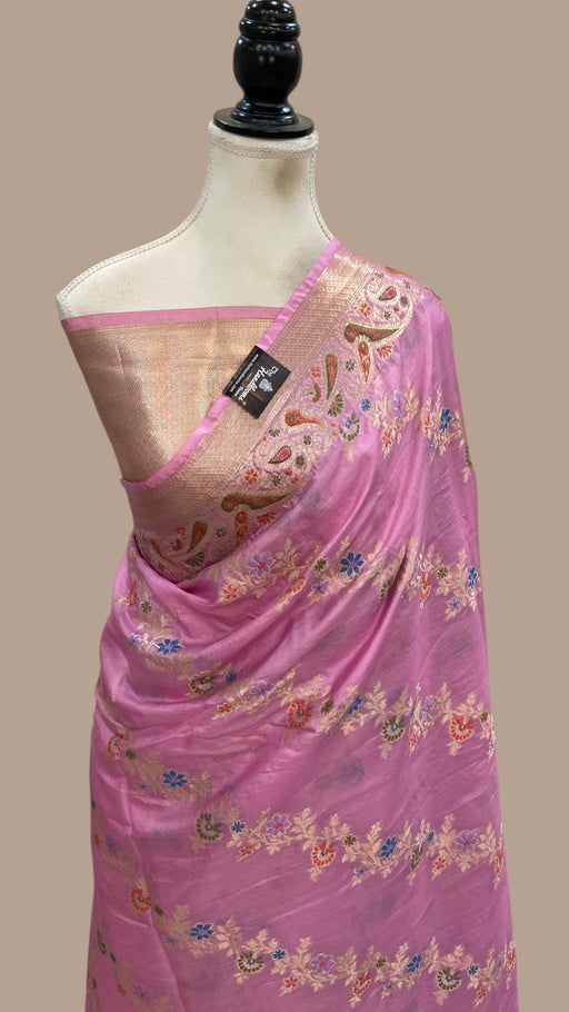 Pure Tussar Silk Handloom Banarasi Saree - The Handlooms