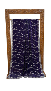 Tissue Silk Banarasi Saree With Handwork - The Handlooms