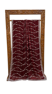 Tissue Silk Banarasi Saree With Handwork - The Handlooms