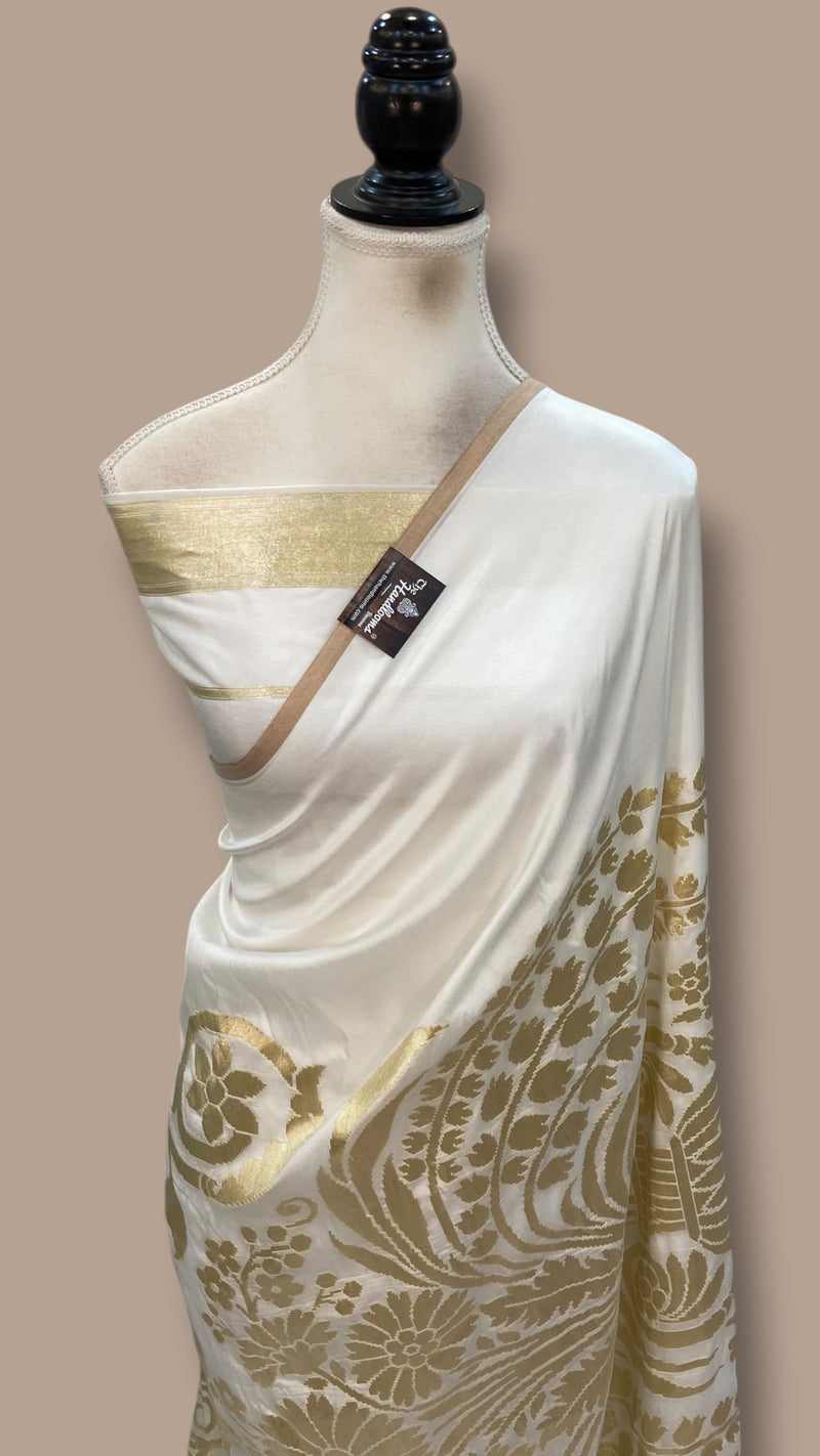 Pure Dupion Silk Handloom Banarasi Saree