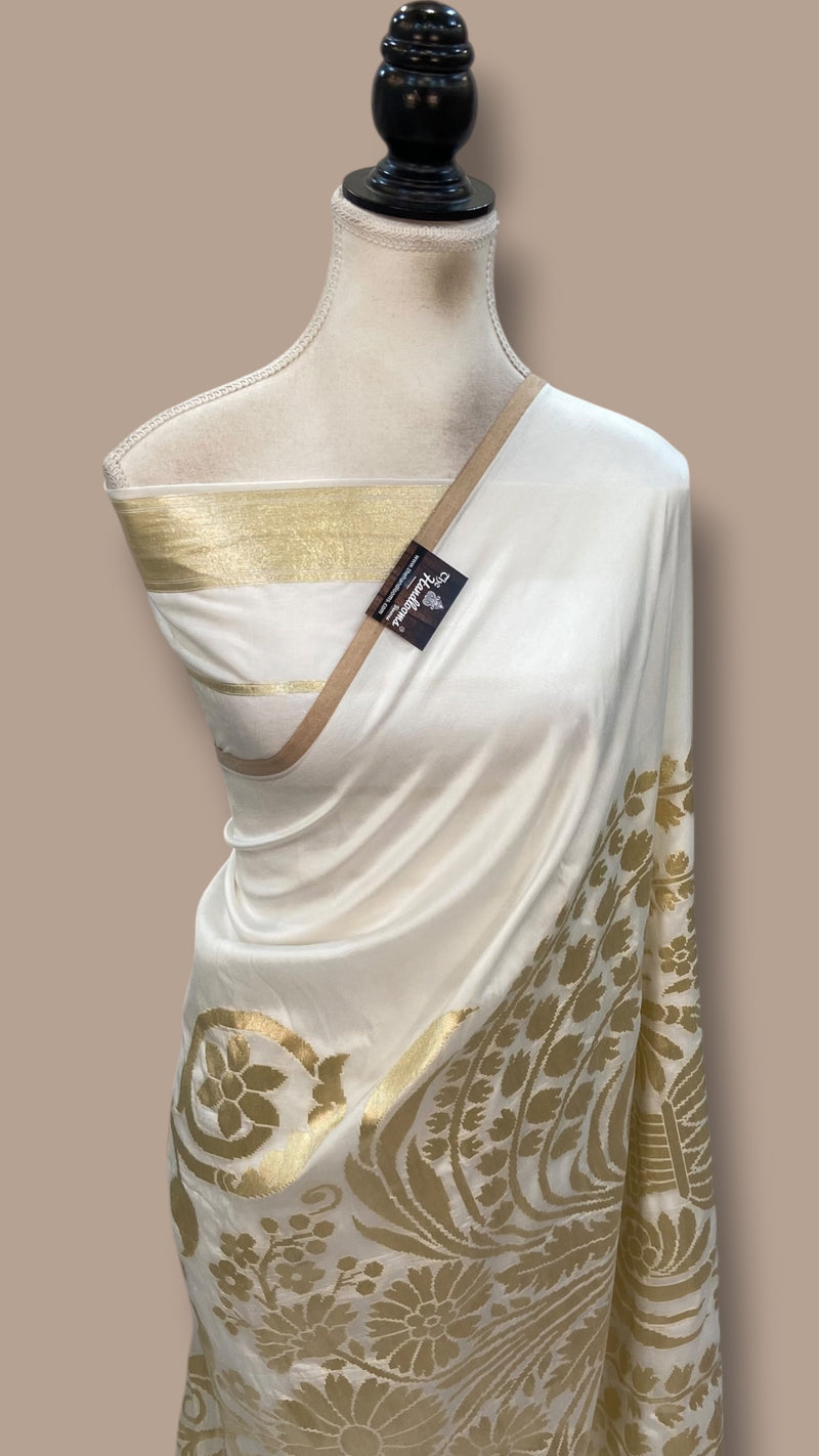 Pure Dupion Silk Handloom Banarasi Saree