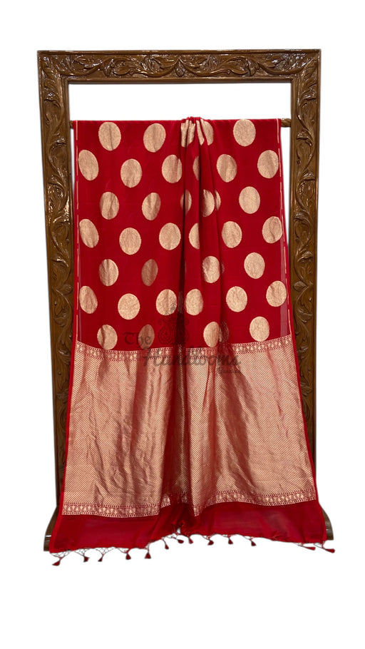 Kajol Devgan in Pure Khaddi Georgette Handloom Banarasi Saree - The Handlooms