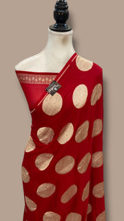 Kajol Devgan in Pure Khaddi Georgette Handloom Banarasi Saree - The Handlooms