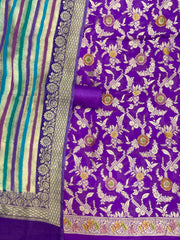 Khaddi Georgette Banarasi Dress material Water Zari - The Handlooms