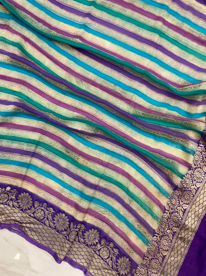 Pure Khaddi Georgette Handloom Dupatta - The Handlooms