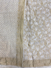 Khaddi Georgette Banarasi Dress material Water Zari - The Handlooms