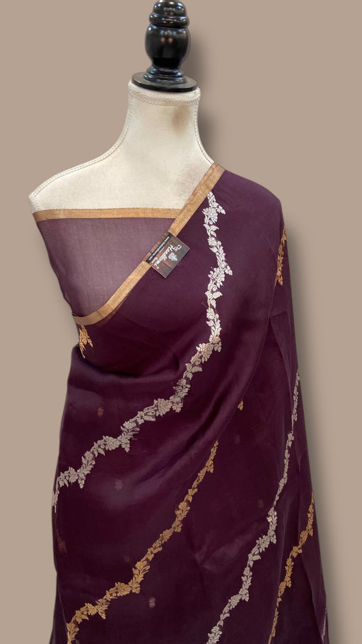 Pure Kora Handloom Banarasi Saree - The Handlooms