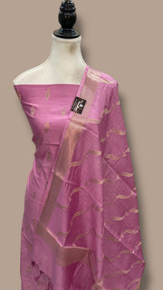 Pure Chiniya Silk Handlooms Banarasi Dress Material - The Handlooms