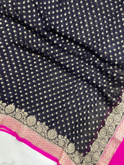 Pure Khaddi Georgette Handloom Dupatta - The Handlooms