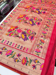 Nita Ambani in Pure Katan Silk Banarasi Handloom Saree - The Handlooms