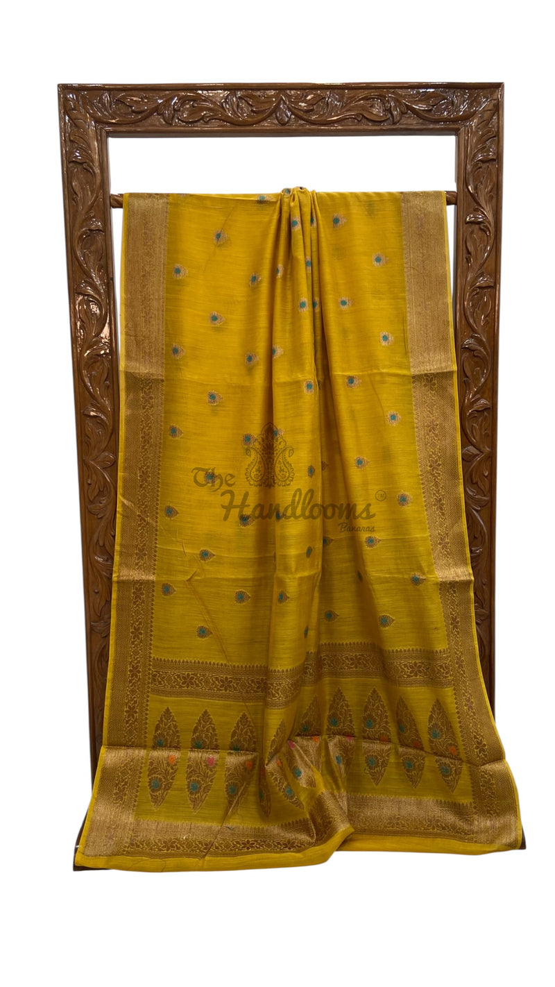 Moonga Silk Handloom Banarasi Saree - The Handlooms