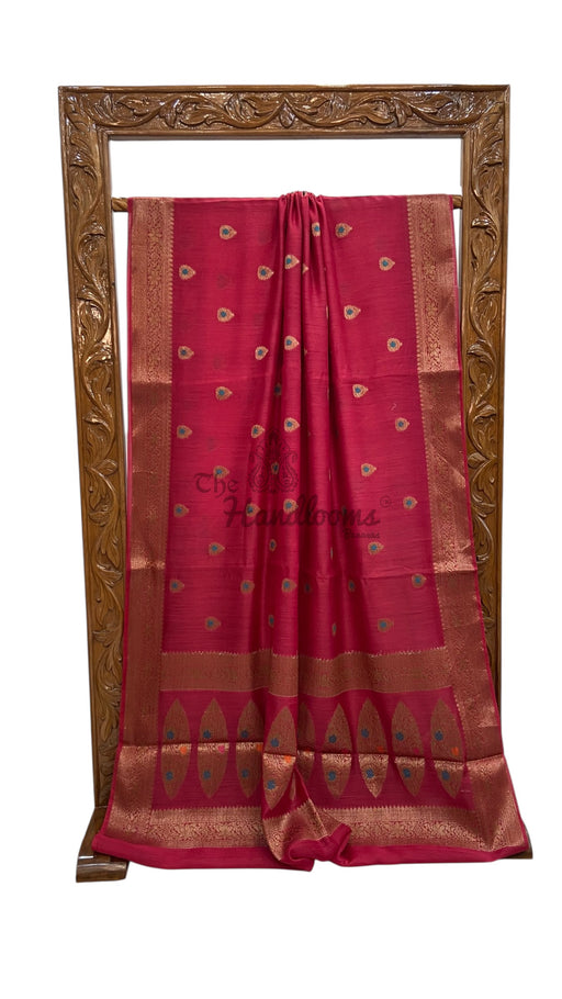 Moonga Silk Handloom Banarasi Saree - The Handlooms