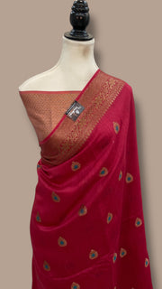 Moonga Silk Handloom Banarasi Saree - The Handlooms