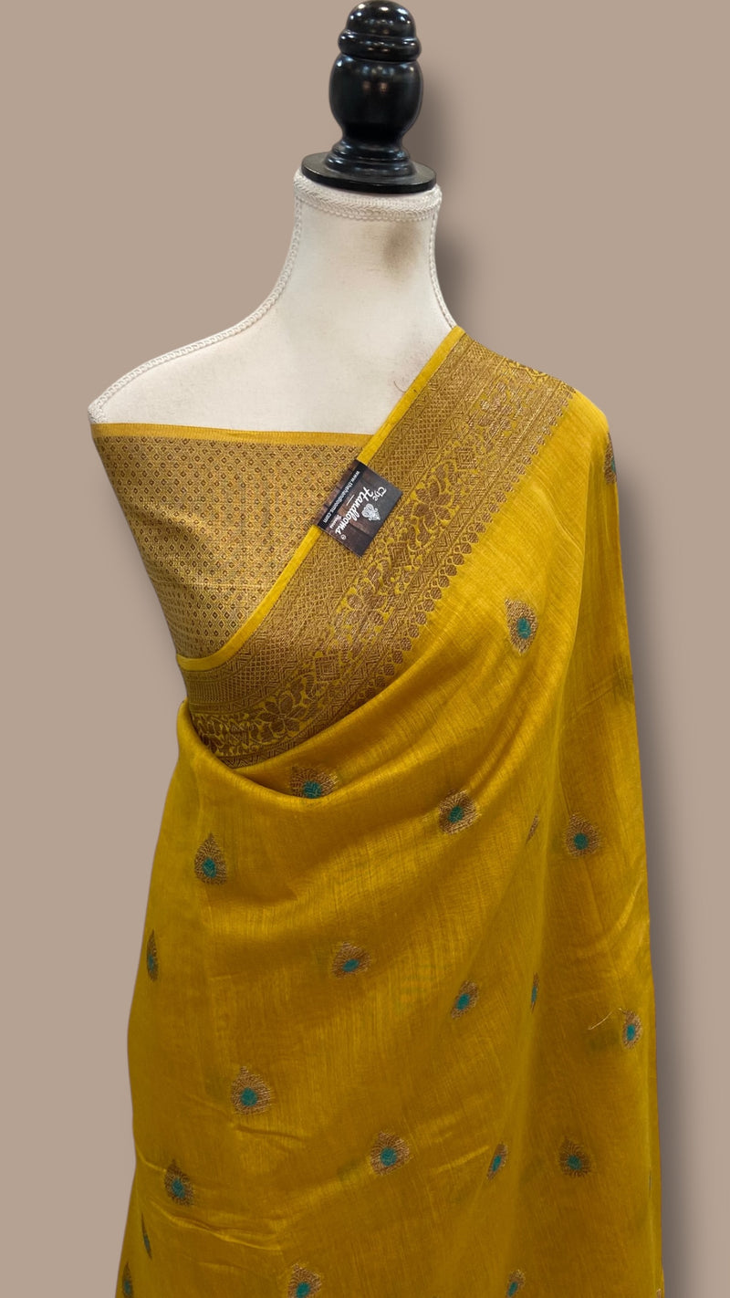 Moonga Silk Handloom Banarasi Saree - The Handlooms