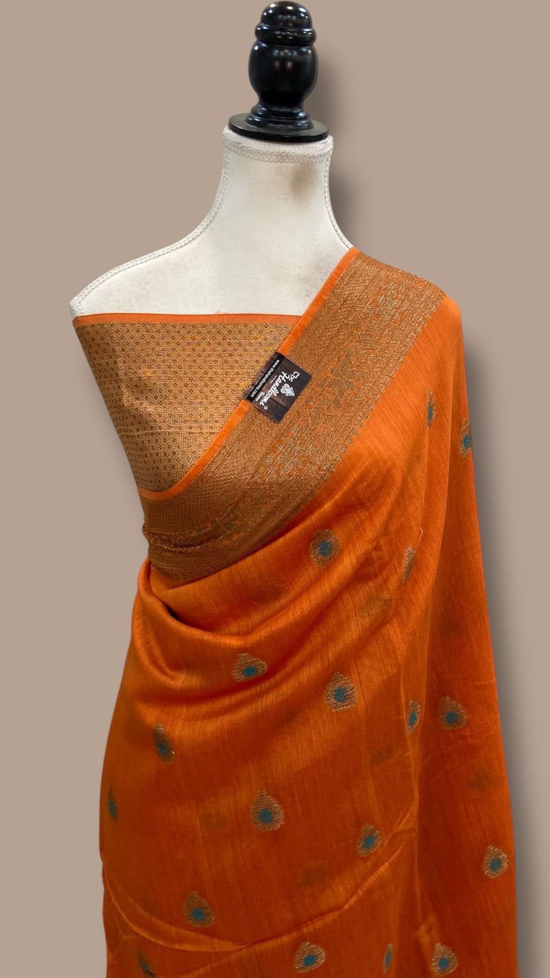 Moonga Silk Handloom Banarasi Saree - The Handlooms