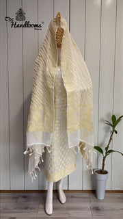 Khaddi Georgette Handlooms Banarasi Dress material - The Handlooms