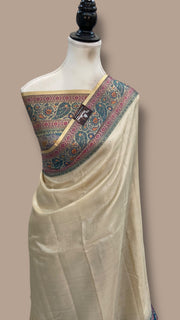 Pure Tussar Silk Handloom Banarasi Saree - The Handlooms