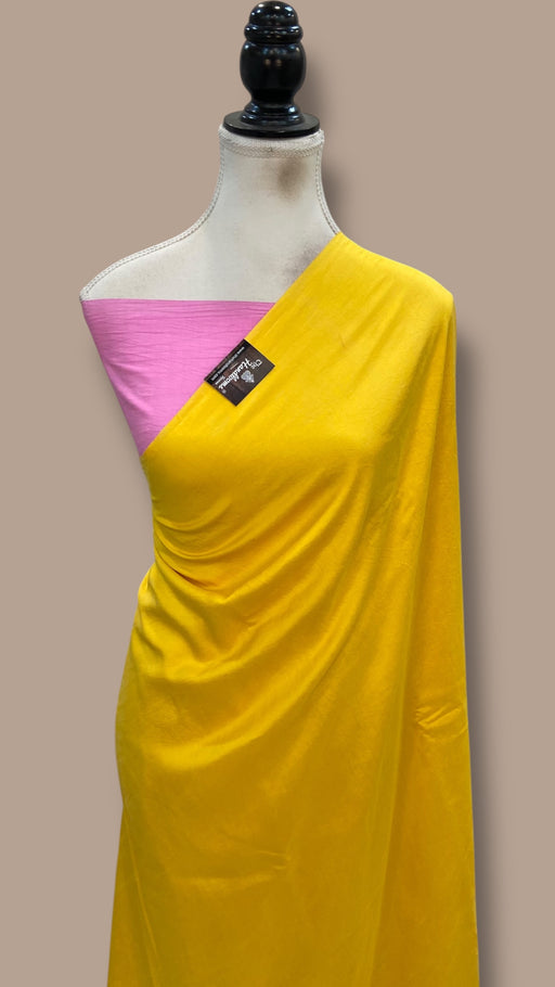 Pure Katan Silk Handloom Banarasi Saree - Plain - The Handlooms