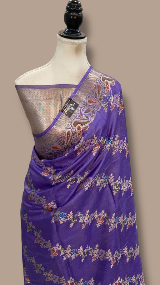 Pure Tussar Silk Handloom Banarasi Saree - The Handlooms