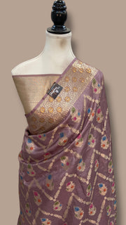 Pure Tussar Silk Handloom Banarasi Saree - The Handlooms
