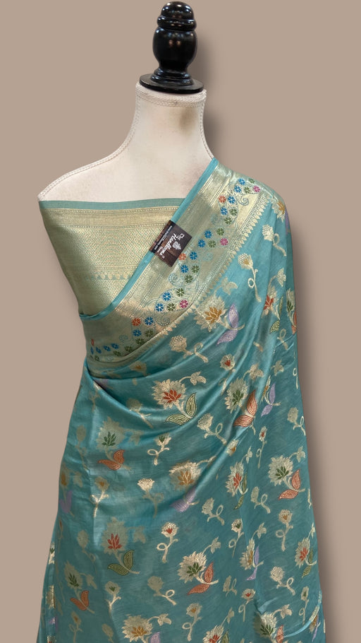 Pure Tussar Silk Handloom Banarasi Saree - The Handlooms