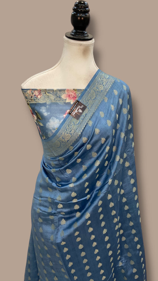 Pure Chiniya Silk Handloom Banarasi Saree - The Handlooms