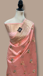 Pure Dupion Silk Banarasi Saree - The Handlooms