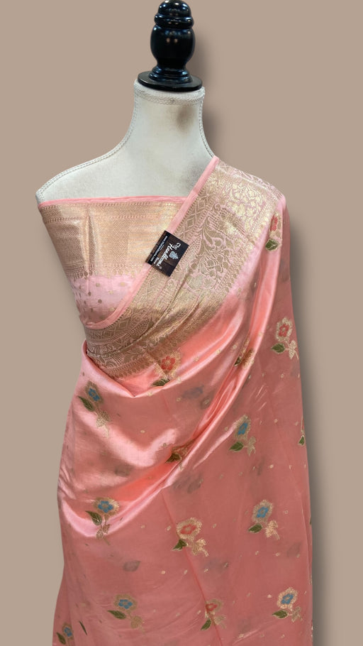 Pure Dupion Silk Banarasi Saree - The Handlooms