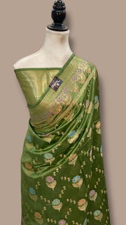 Pure Dupion Silk Banarasi Saree - The Handlooms